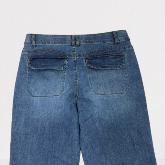 Democracy Ab Technology Women's Boot Cut Stretch Jeans Size 14 Medium Blue - Picture 6 of 8